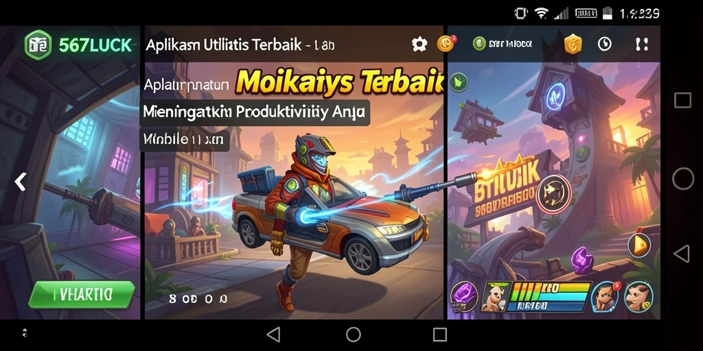 Tampilan antarmuka utama 567LUCK yang sederhana dan fungsional.