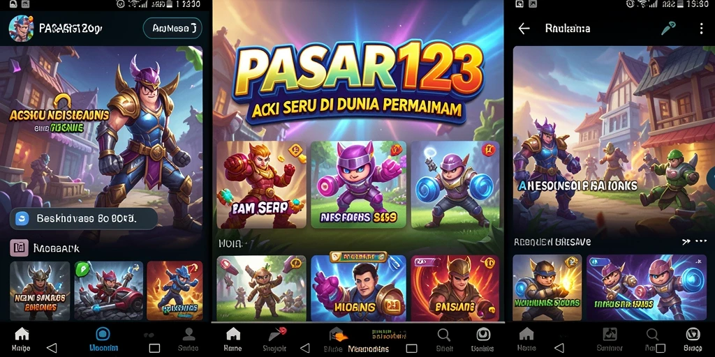 Screenshot dari gameplay PASAR123 yang menampilkan aksi mendebarkan.